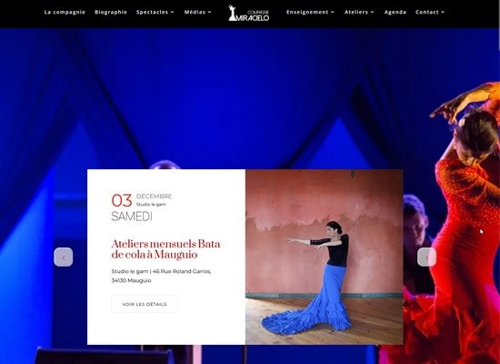 Site de la compagnie Miracielo